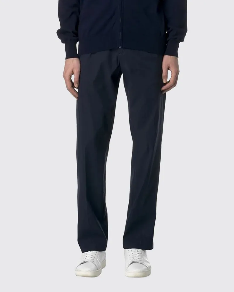 K-Way Slim-Fit-Anzughose von aus Gabardine mit Gürtelschlaufen Blau