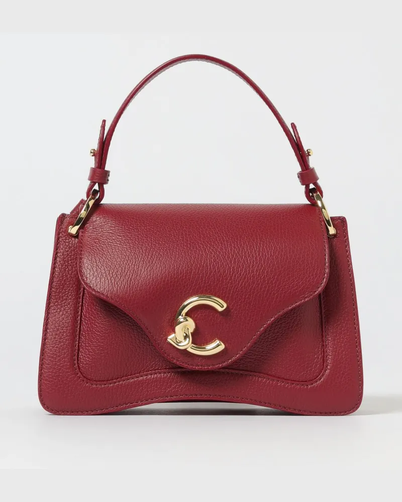 Coccinelle Schultertasche damen Burgunderrot
