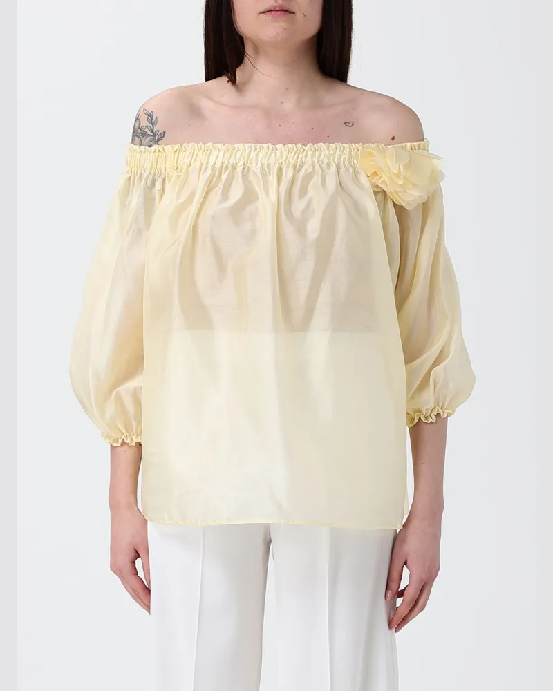 Hanita Hemdbluse damen Gelb