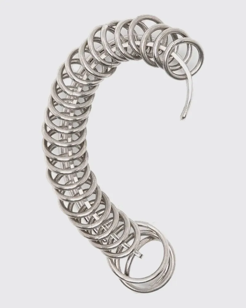 PANCONESI All-Around Ear Cuff aus verchromtem Messing Silber