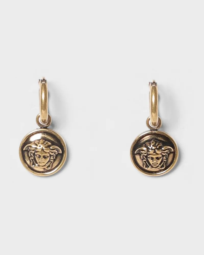 Versace Medusa Hängeohrringe mit Hakenverschluss aus goldfarbenem Metall Gold