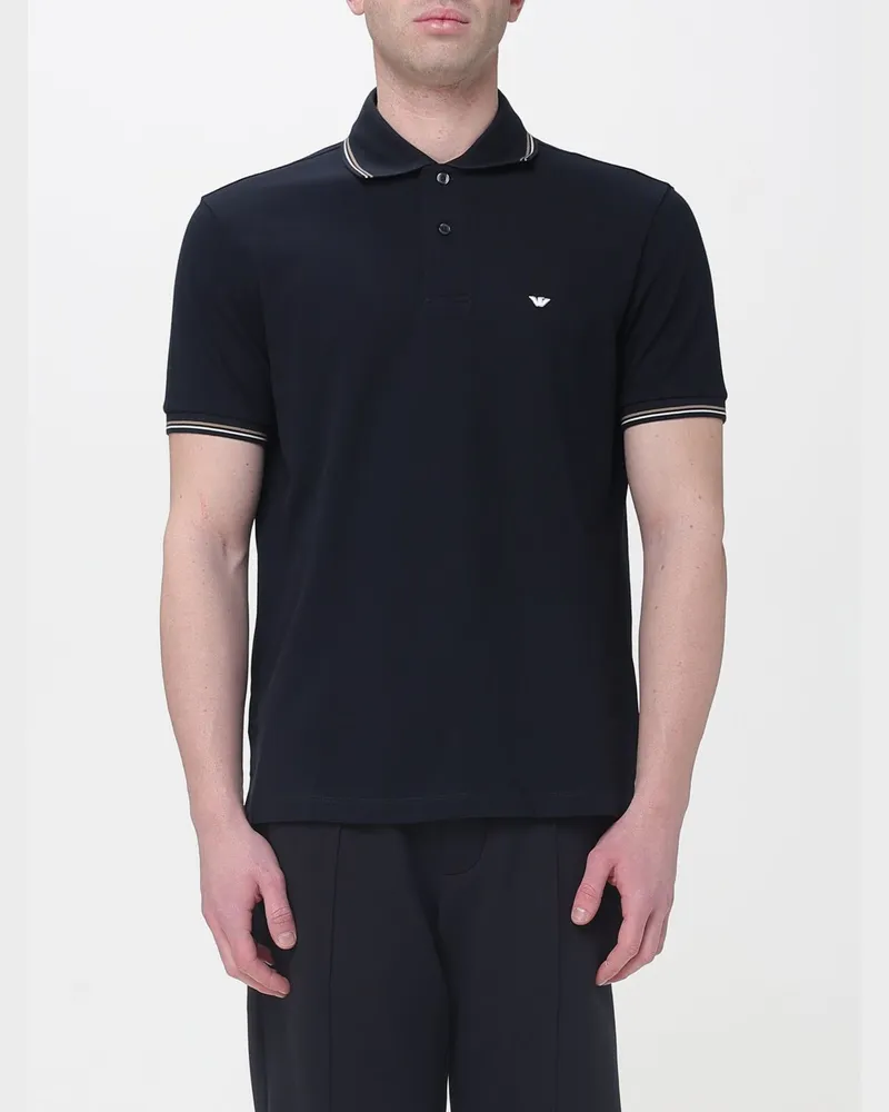 Emporio Armani Polo herren Blau