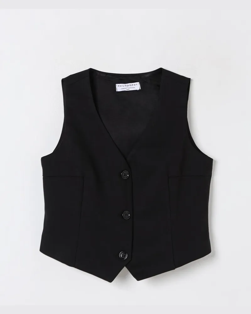 Philosophy Di Lorenzo Serafini Gilet kinder Schwarz