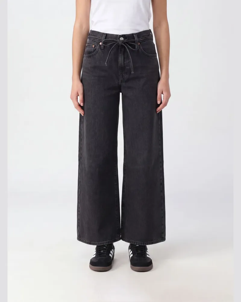 Levi's Wide Leg Jeans 728 aus reinem Baumwolldenim mit mittlerer Leibhöhe Denim