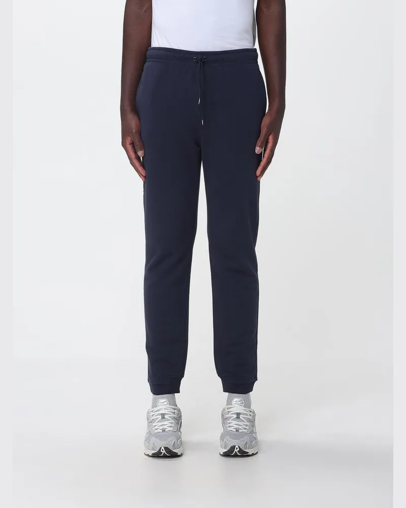 K-Way Sport-Hose aus Baumwolle mit Slim Fit und elastischem Kordelzugbund Blau