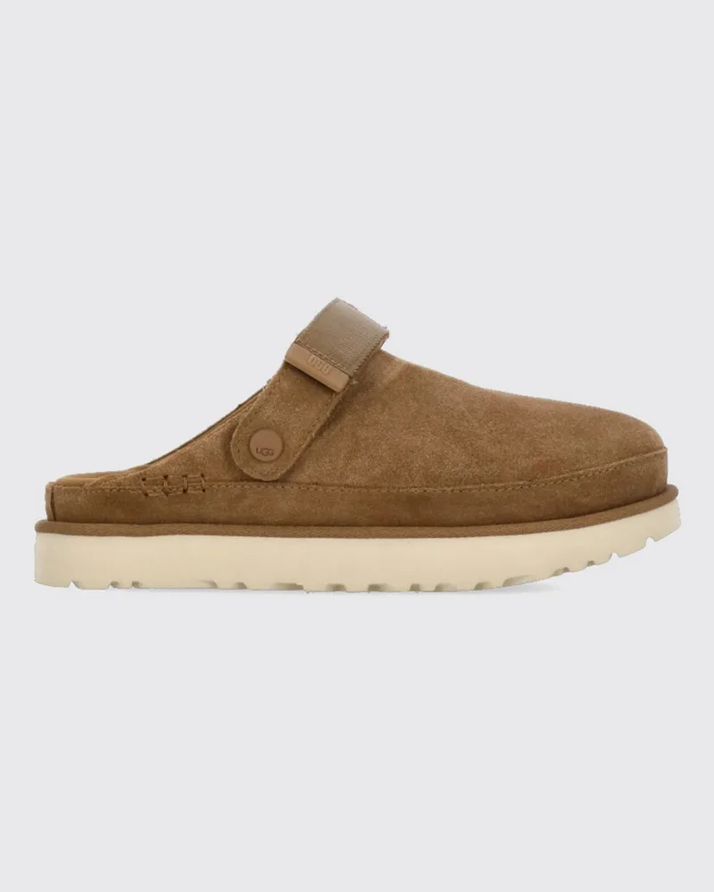 UGG Goldenstar Slingback-Clogs von aus Veloursleder mit EVA-Plateausohle Braun