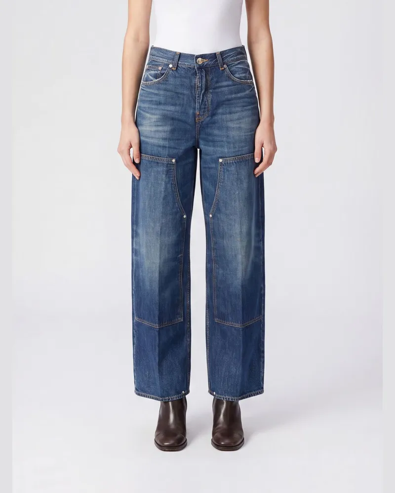 Haikure Legacy Norm High-Rise Wide-Leg Jeans aus Baumwolldenim Denim