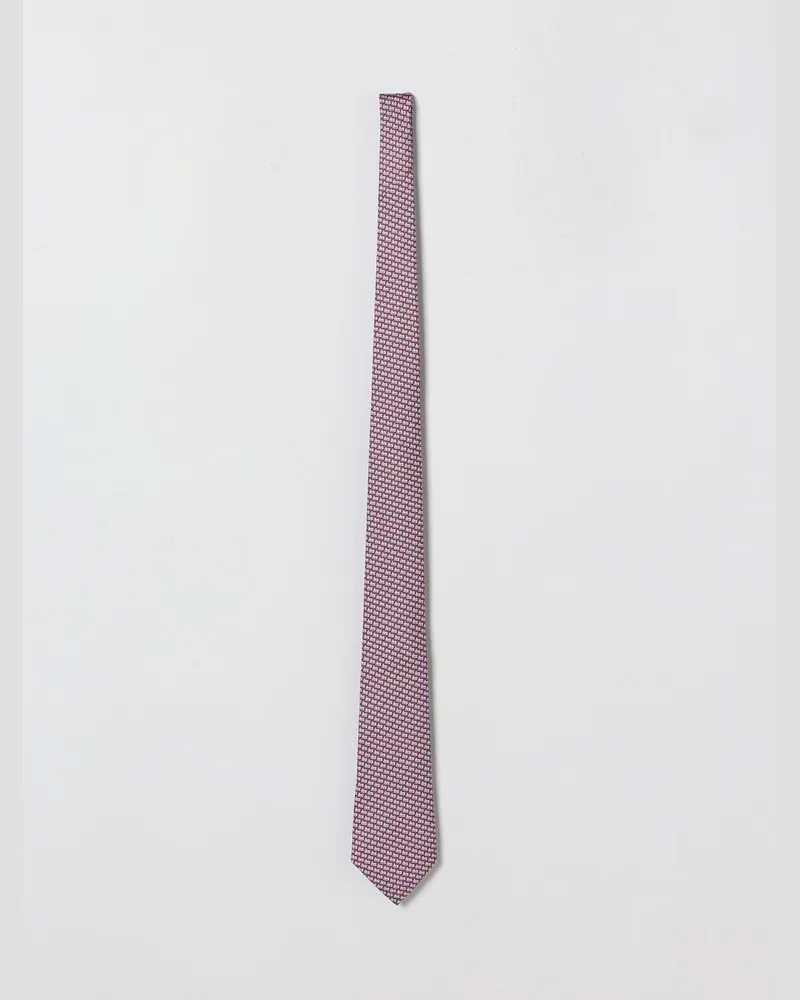 Ermenegildo Zegna Seidenkrawatte mit Segel-Allover-Print Pink