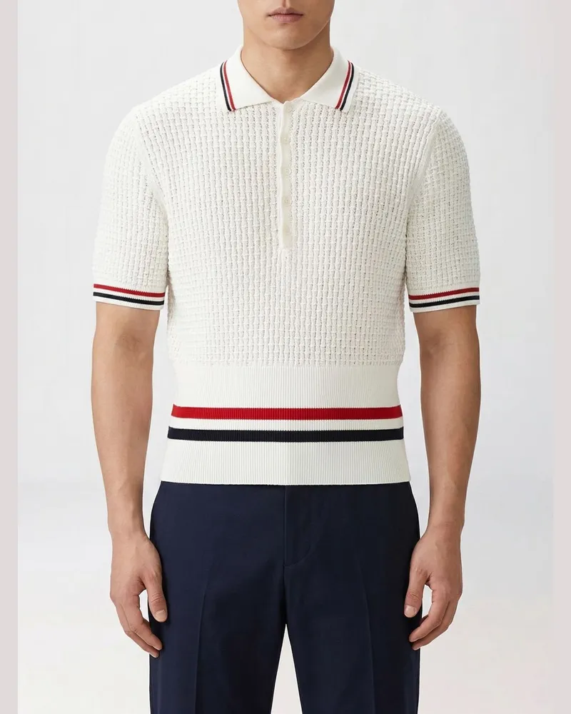 Thom Browne Polo herren Weiß