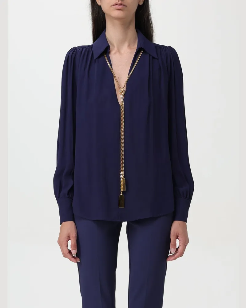 Elisabetta Franchi Hemdbluse damen Blau