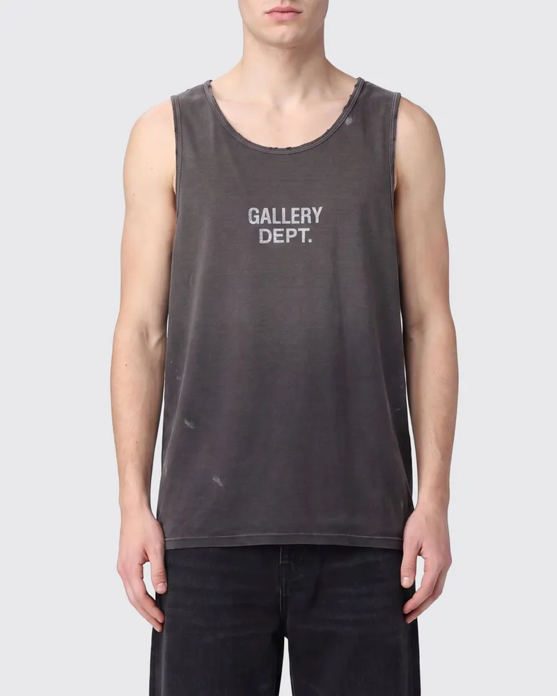 GALLERY DEPT. Tanktop aus Baumwolle mit U-Ausschnitt und Logodruck Gelb