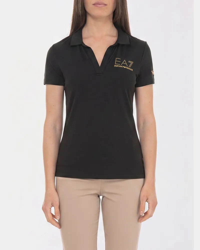 EA7 Polo damen Schwarz