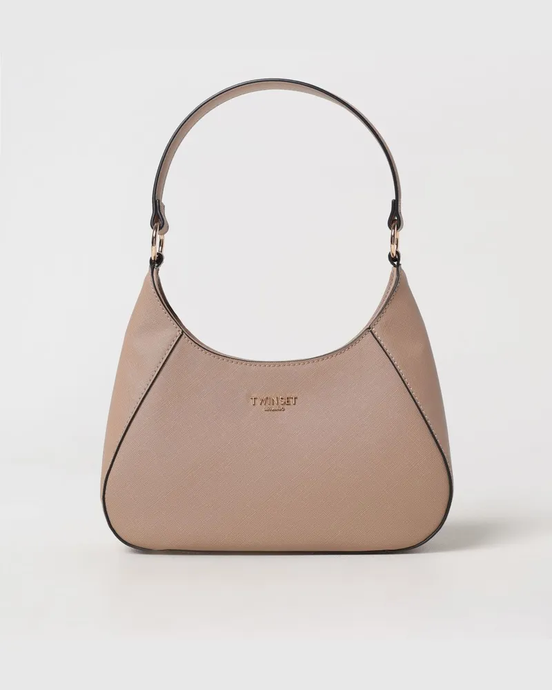 Twin-Set Schultertasche damen Camel