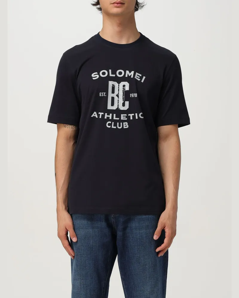 Brunello Cucinelli T-shirt herren Blau
