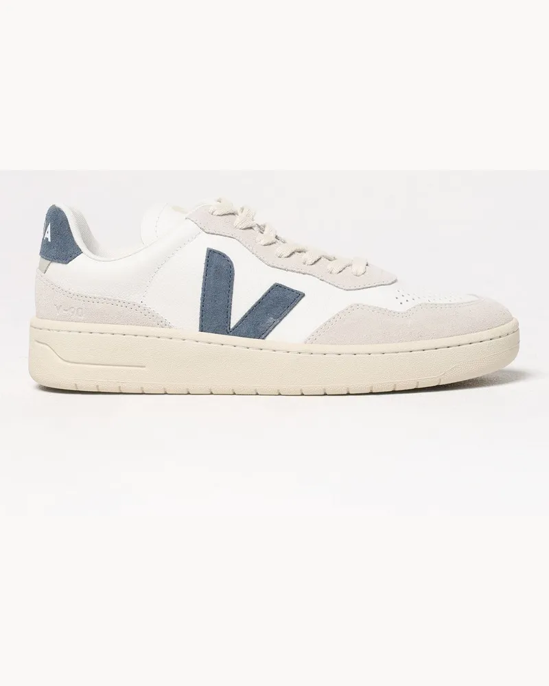VEJA V-90 Leder-Sneakers Weiß