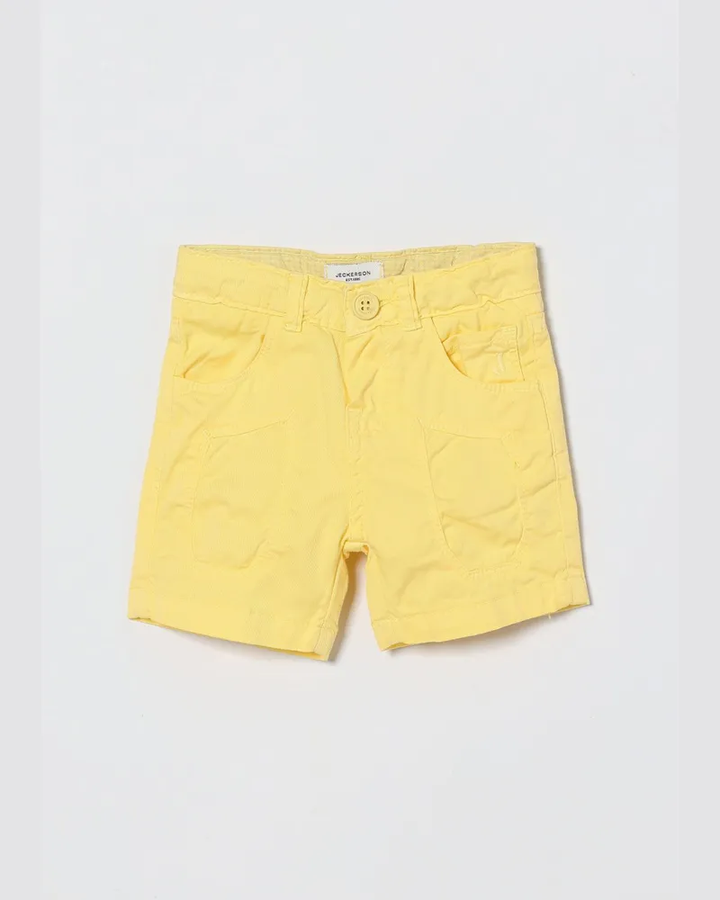 Jeckerson Stretch-Baumwollshorts Gelb