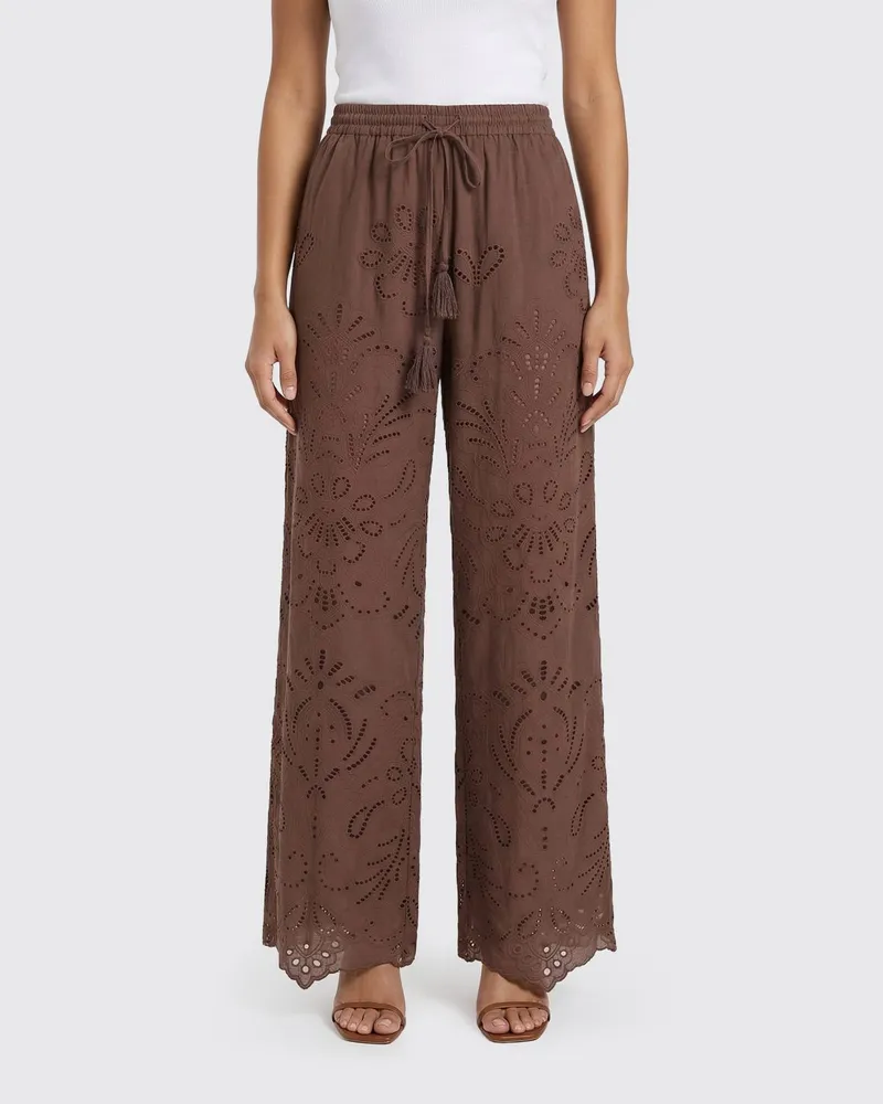 Ermanno Scervino Hose damen Braun