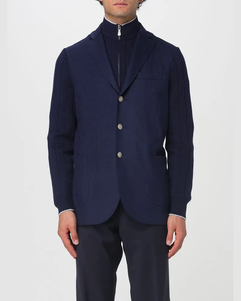 Eleventy Jacke herren Blau