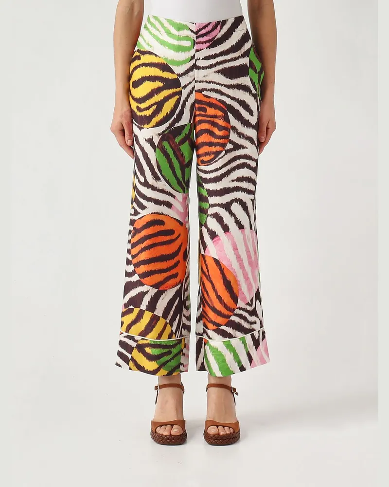 Maliparmi Bedruckte Seidenhose Fa01