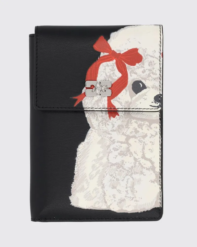 Ganni Geldbörse damen Schwarz