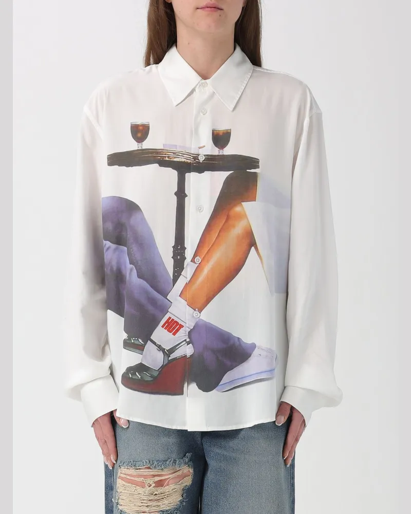 Carne Bollente Hemd herren Weiß