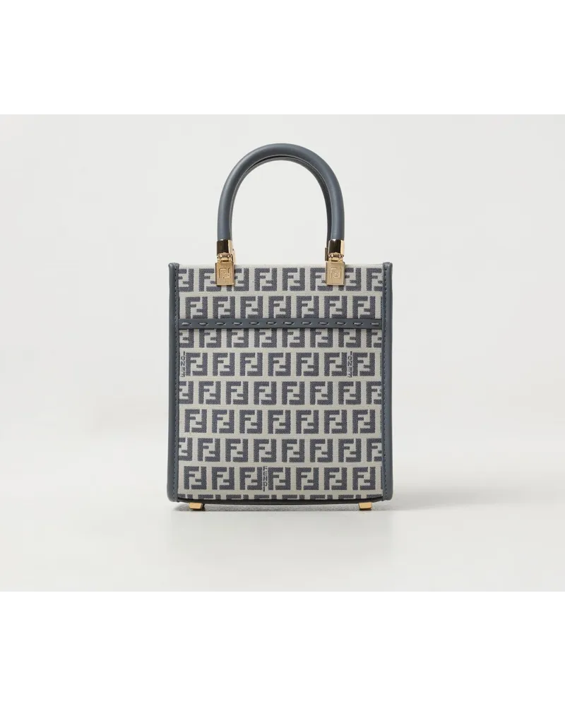 Fendi Schultertasche Blau