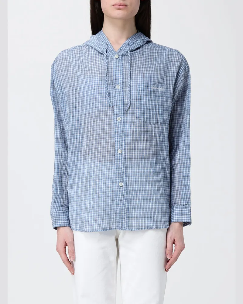 Dunst Hemdbluse damen Blau