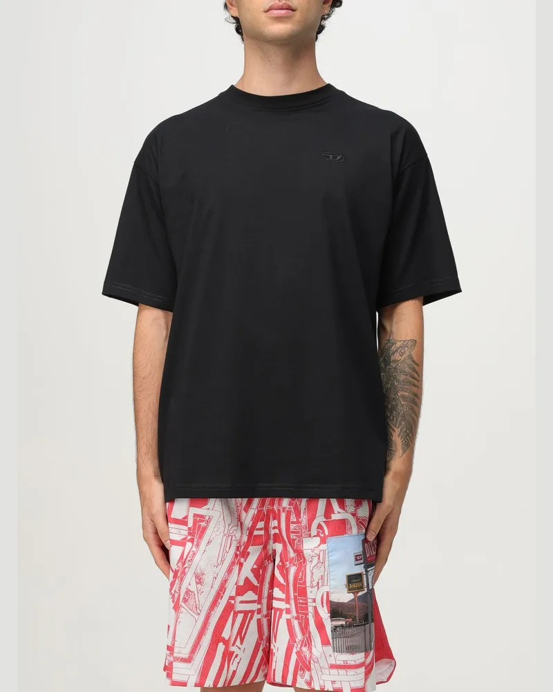Diesel T-shirt herren Schwarz