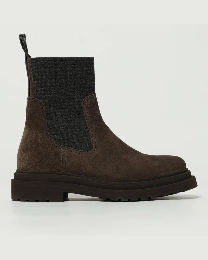 Brunello Cucinelli Stiefel damen Braun