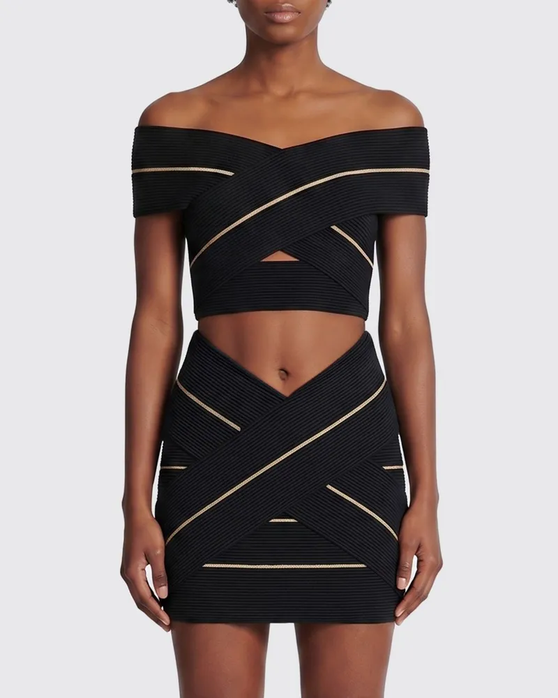 Balmain Top damen Schwarz
