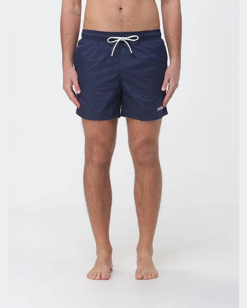 HUGO BOSS Badeshorts aus Polyester Blau