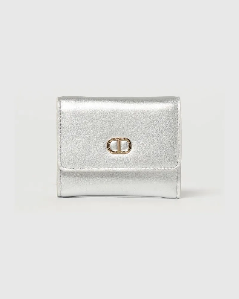 Twin-Set Geldbeutel damen Silber