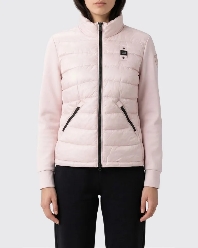 Blauer Jacke damen Pink