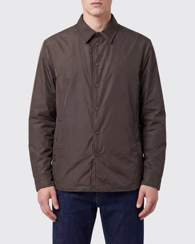 Briglia 1949 Hemdjacke aus Nylon von mit Druckknöpfen Braun
