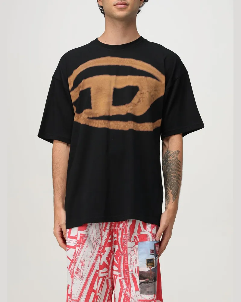 Diesel T-shirt herren Schwarz