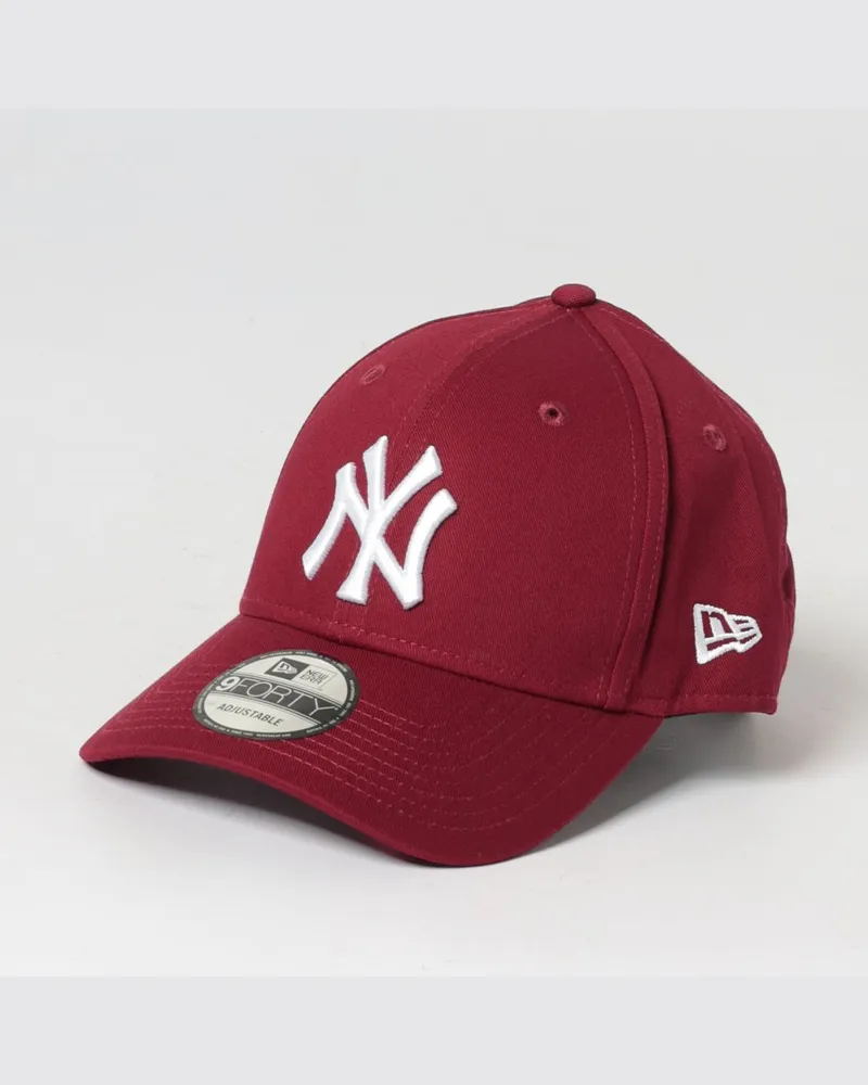 New Era 9Forty NY Yankees Baumwollkappe mit gesticktem Logo Burgunderrot