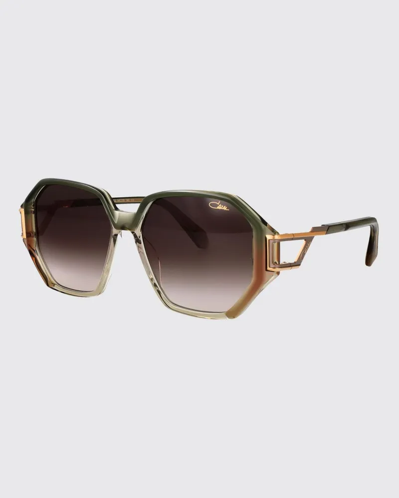 CAZAL Quadratische Sonnenbrille aus Acetat und Metall mit Logo Grün