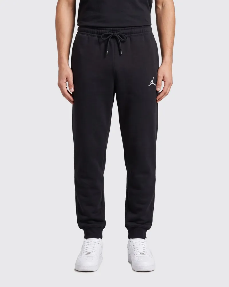 Nike Jogginghose aus Baumwollmischung mit elastischem Bund und Logo Schwarz