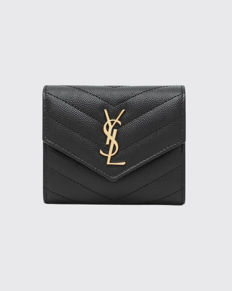 Saint Laurent Geldbörse damen Schwarz