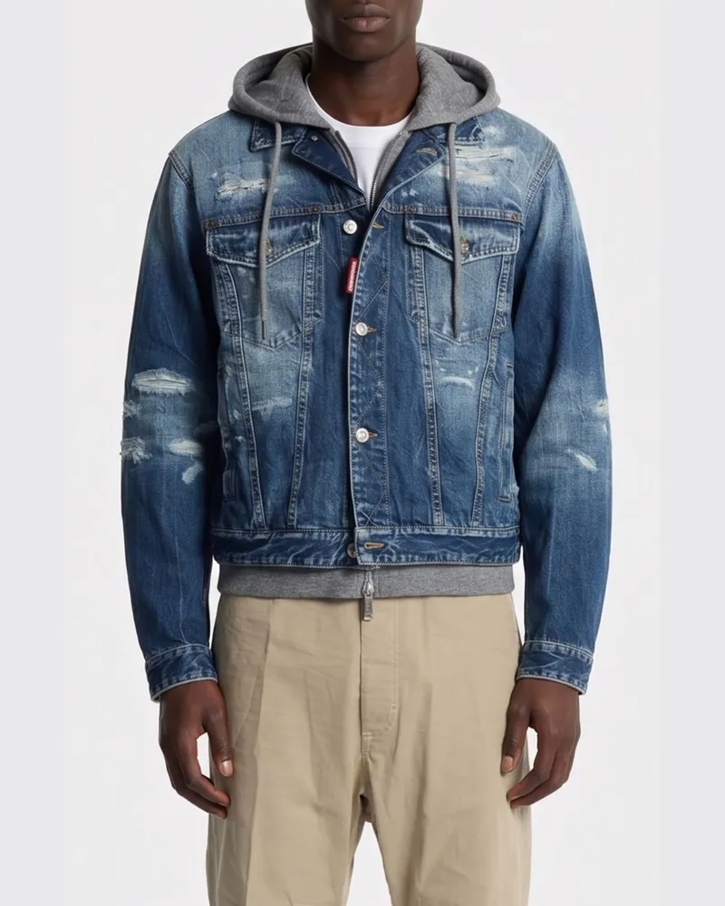 Dsquared2 Jacke herren Blau