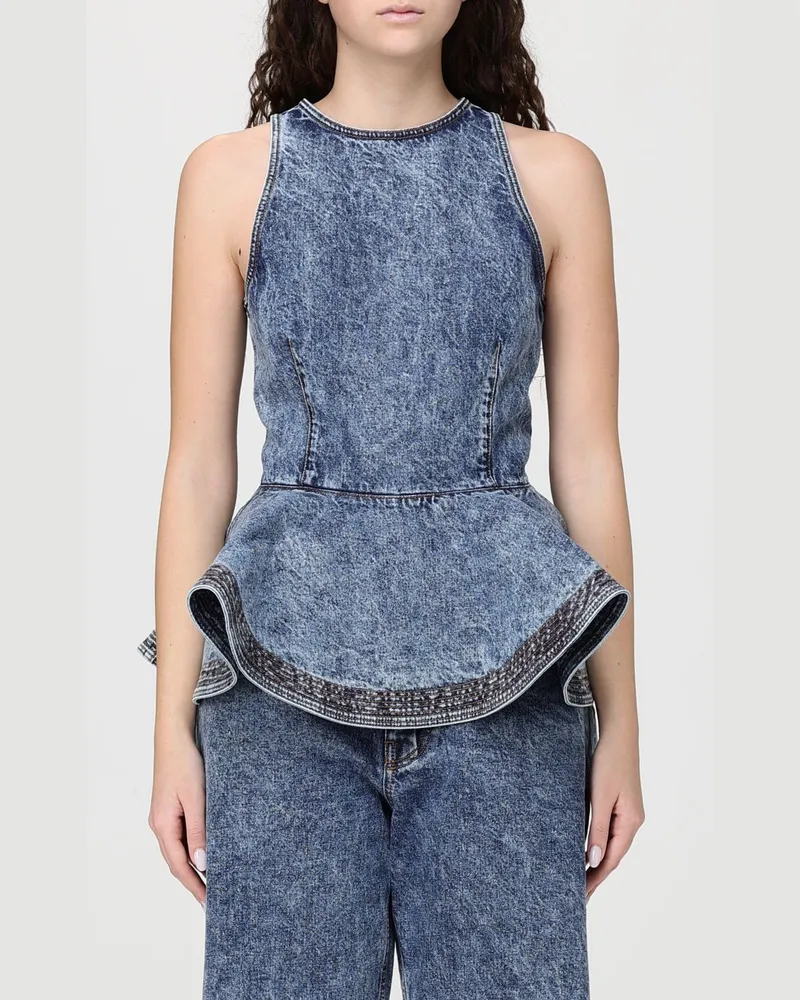 Alaïa Top damen Hellblau