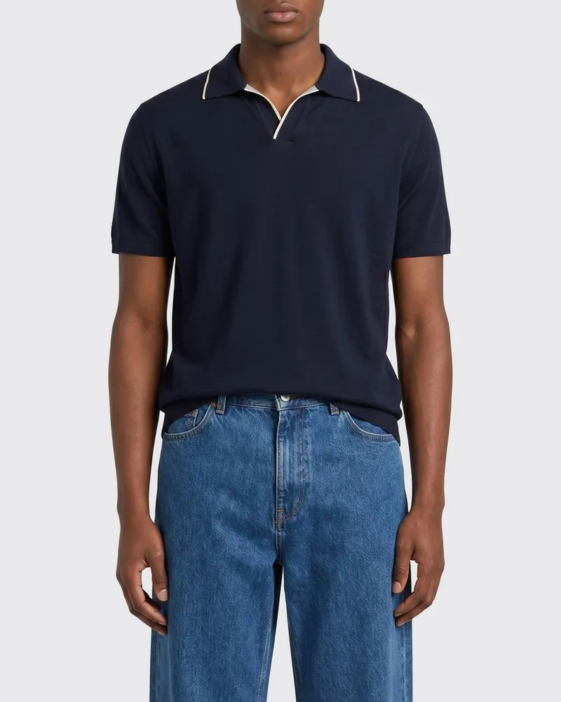 Paul & Shark PAUL  SHARK Polohemd aus Baumwolle und Seide Paul & Shark Blau