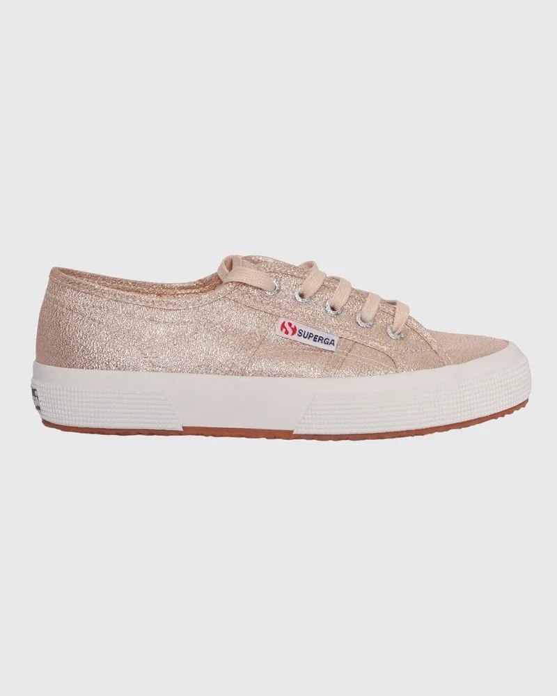 Superga 2750-Cotu Classic Lamé-Sneakers für Jungen mit Gummisohle Pink