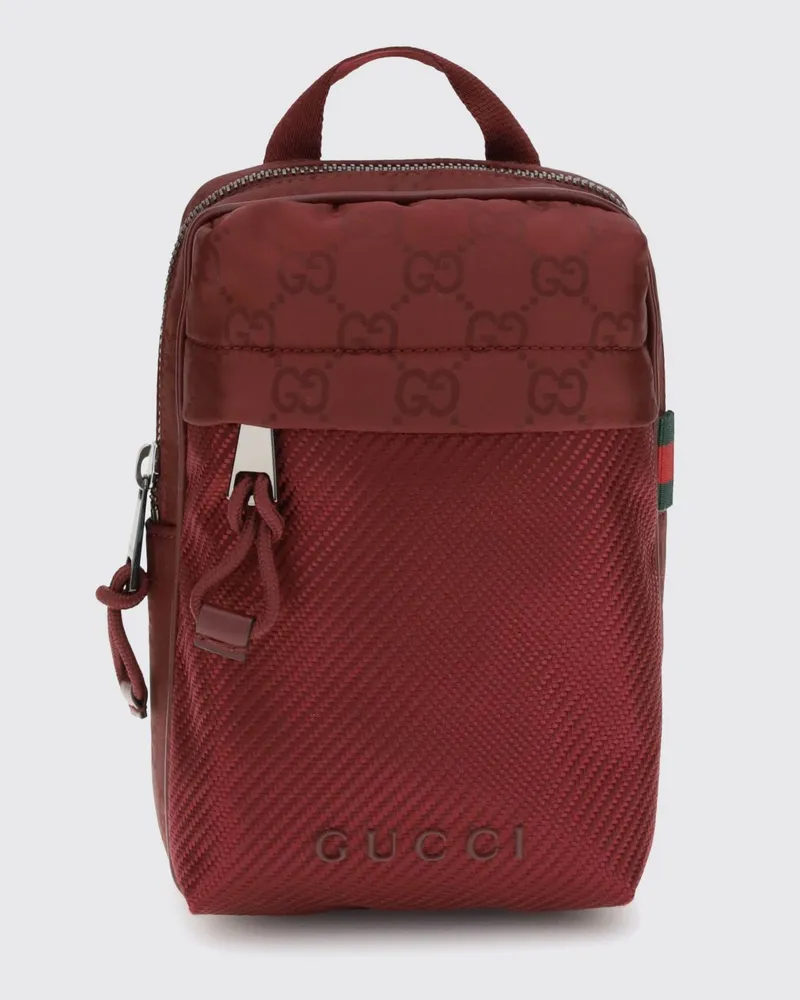 Gucci Tasche herren Burgunderrot