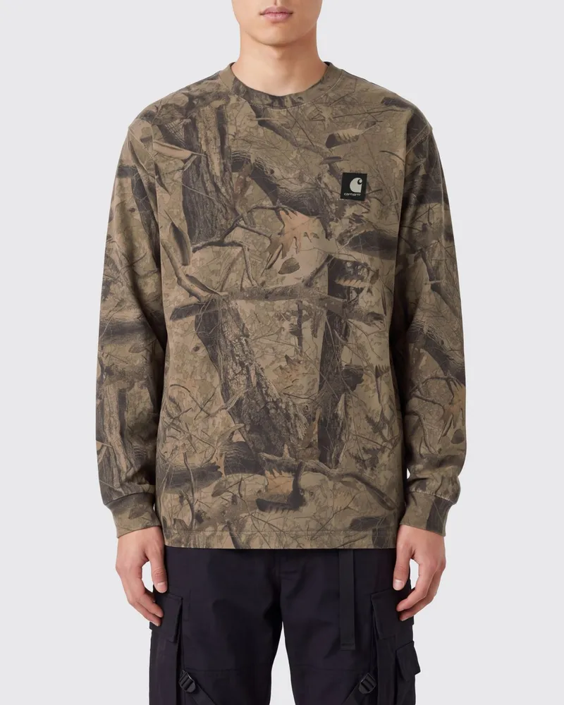 Carhartt WIP Langärmliges T-Shirt aus Bio-Baumwolle mit Grafikdruck Bunt