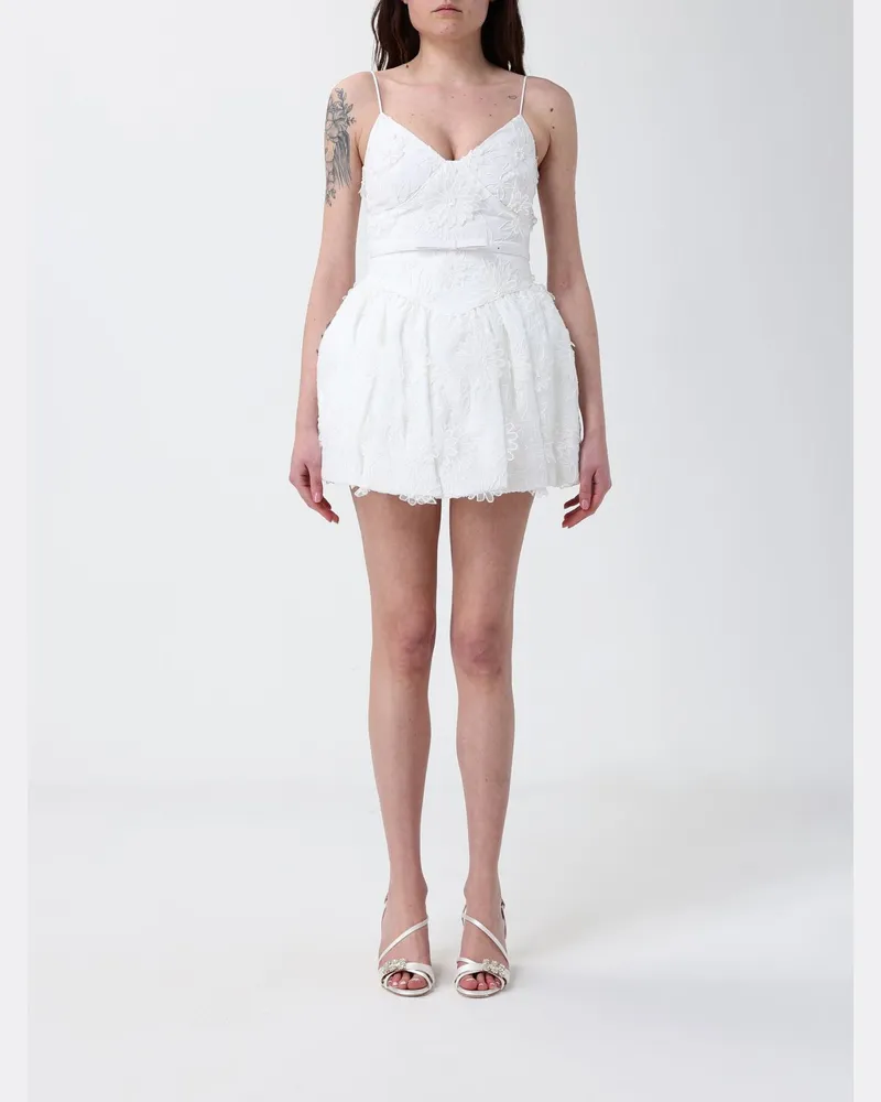 Self-Portrait Kleid damen Weiß