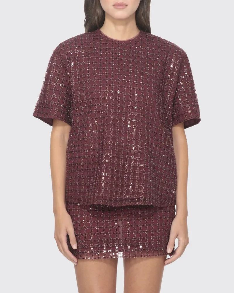 ROTATE Birger Christensen T-shirt damen Rot