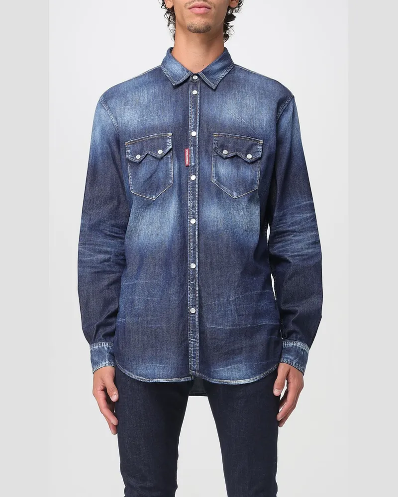 Dsquared2 Hemd herren Navy