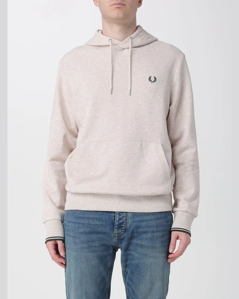Fred Perry Sweatshirt herren Beige