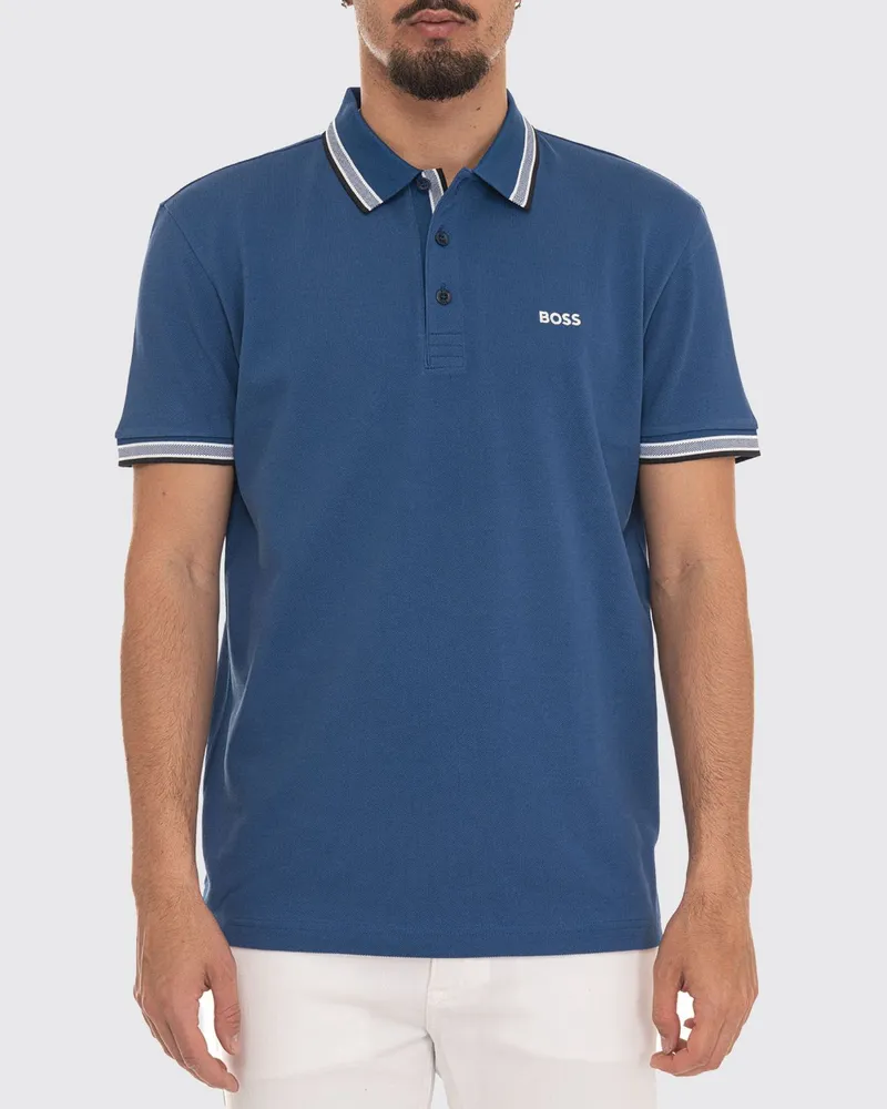 HUGO BOSS Basic Baumwoll-Polohemd Sea